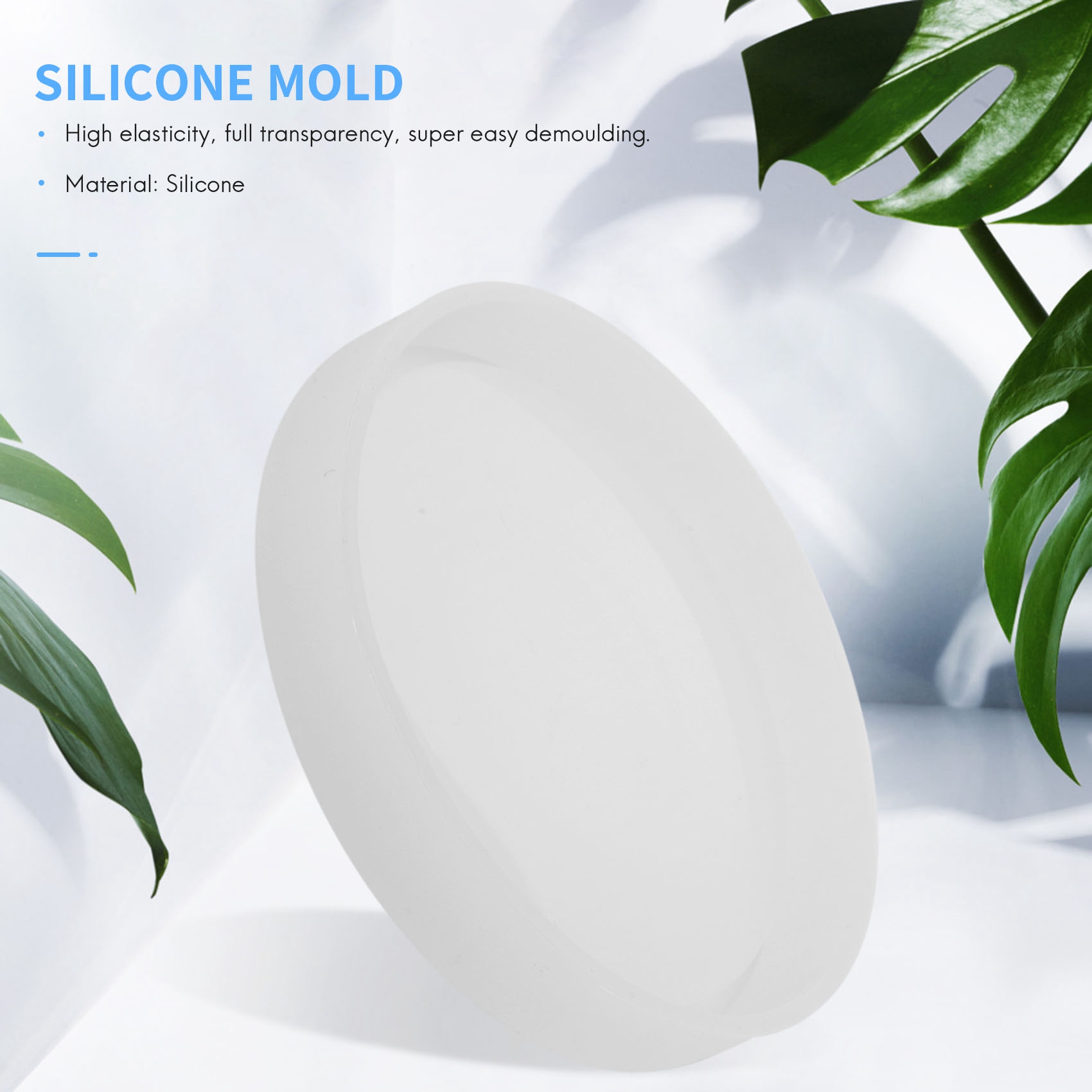 Coaster Mold Round - ABQR 4パック ビッグDIYラウンドコースターシリコンモールド、直径3.94インチ/10cm、樹脂、セメントで鋳造するためのモールド