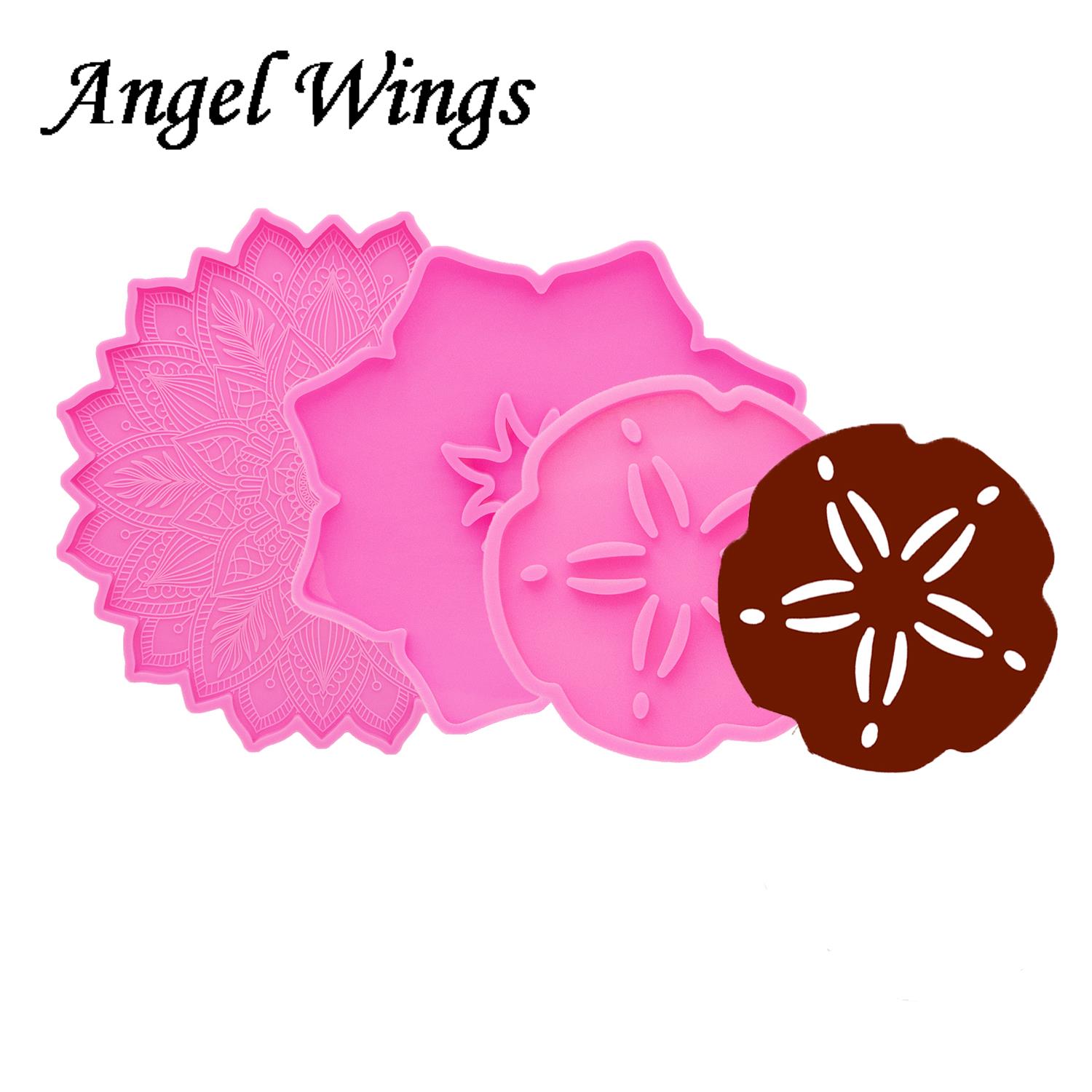 Geode Mold Silicone - シリコンフラワーコースター,日曜大工,光沢のあるエポキシ樹脂,充電樹脂,lotus金型,dy0488