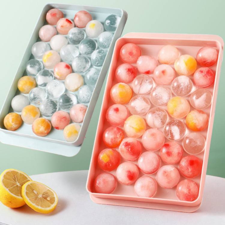 3D ラウンドアイスキューブトレイ蓋付きプラスチックダイヤモ - Coaster Mold Round のレビューと価格