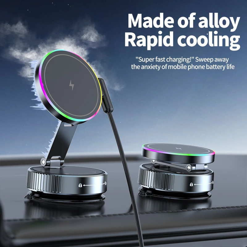 15 ワットワイヤレス車の充電器電話ホルダー真空吸引カップ充 - Vacuum Chamber Small のレビューと価格