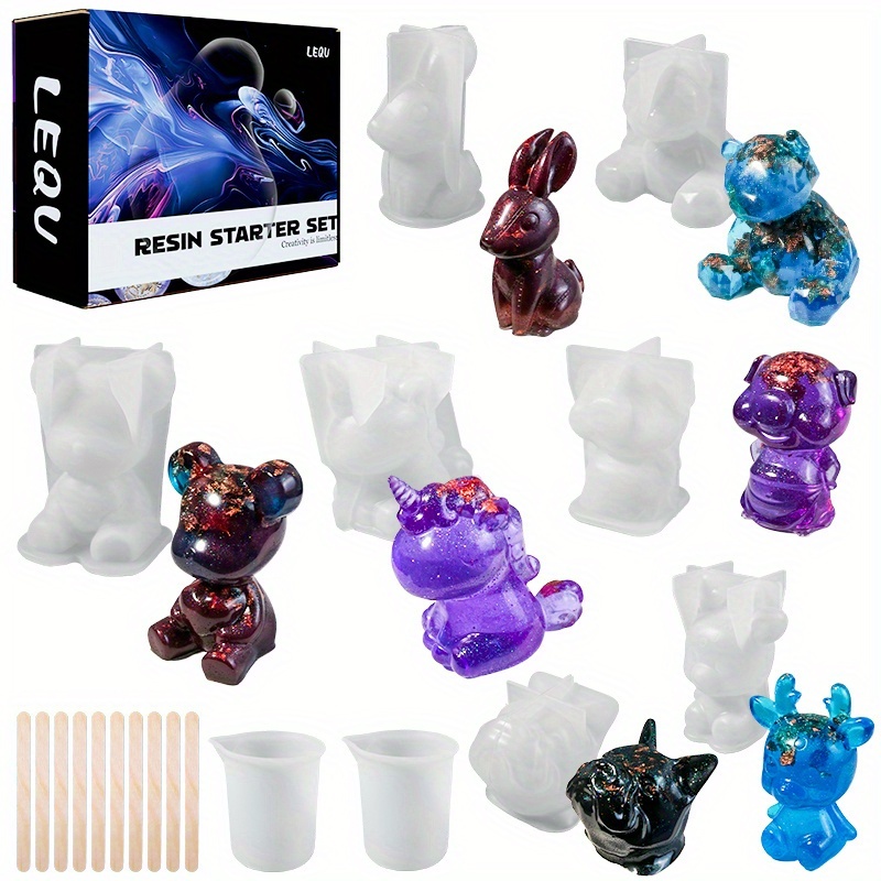 19個入りレジン製モールドセット、レジン製作、デスクトップオ - Resin Jewelry Kit のレビューと価格