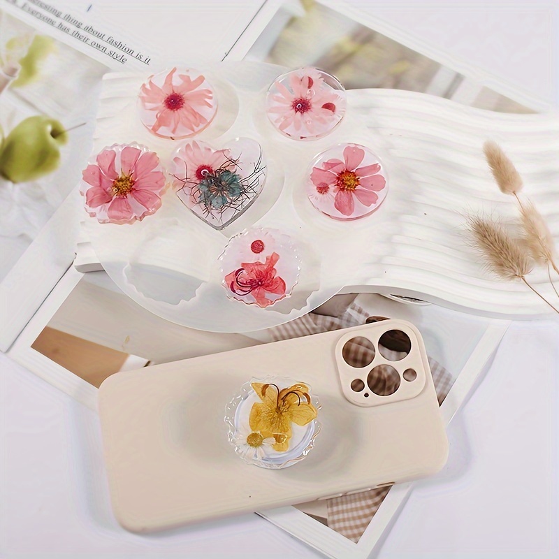 11個入り、不規則な形のスマホホルダー型DIY樹脂製ハート型 - Coaster Mold Round のレビューと価格