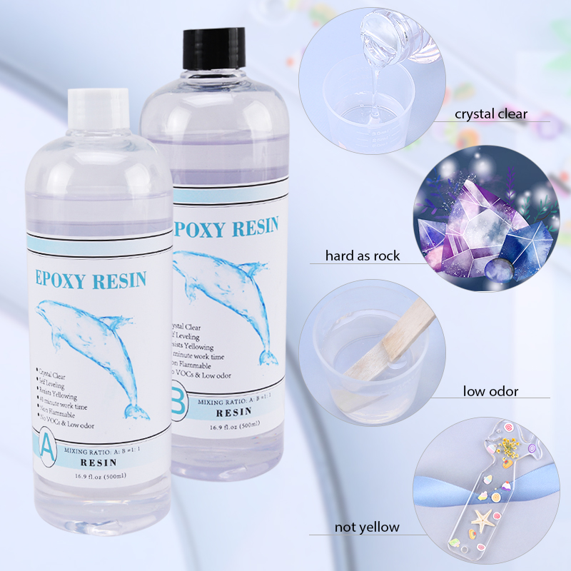 1:1 クリアエポキシ樹脂クリスタルクリアアート樹脂エポキシ - Resin Jewelry Kit のレビューと価格