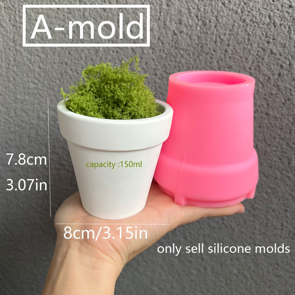 コンクリート植木鉢用シリコンモールド,丸型セメントキャンドル - Coaster Mold Round のレビューと価格